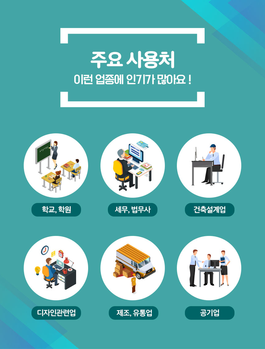 복합기 렌탈 주요사용처